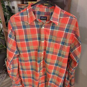 Patagonia Red Plaid Button Down